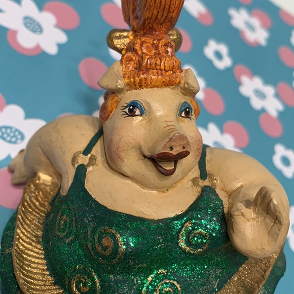 Dancing pig burlesque ornament RARE - Picture 10 of 16